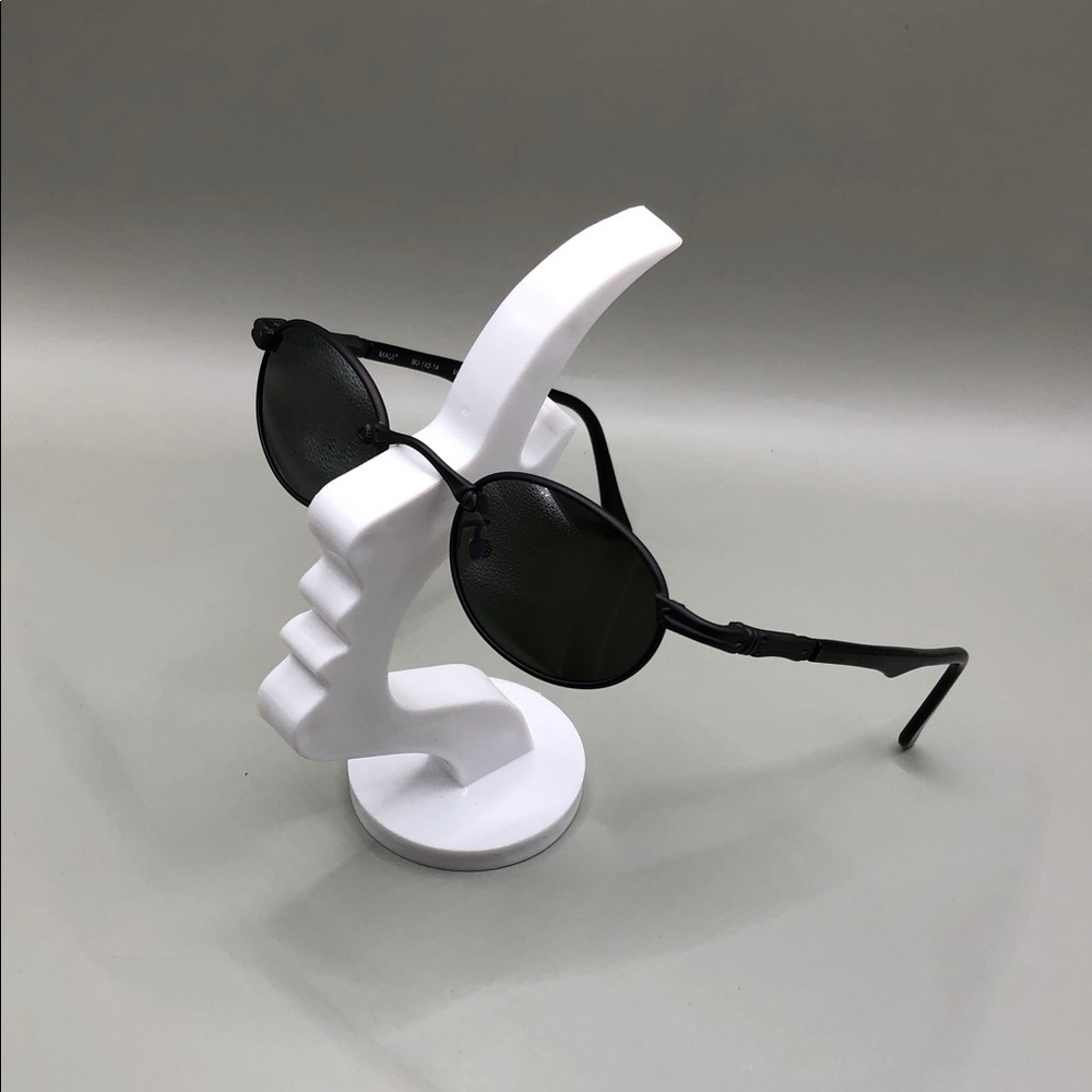 Maui Jim MJ 143-14 Tiny Bubbles Metal Frame Gunmetal Black Unisex Sunglasses